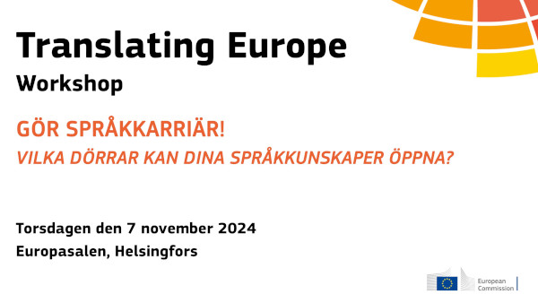 Translating Europe Workshop