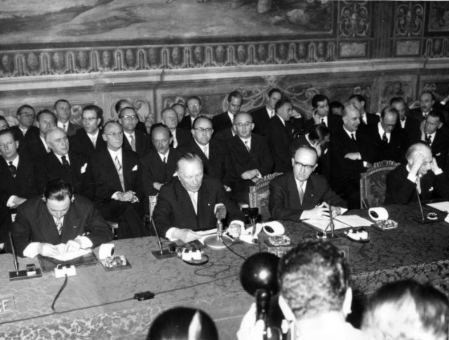Rooman sopimuksen allekirjoitustilaisuus 1957