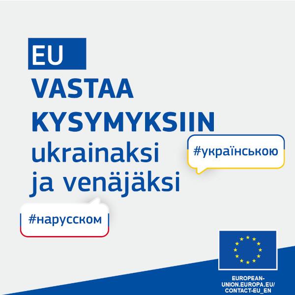 EU:n neuvontapalvelu ”EU:n solidaarinen tuki Ukrainalle” 