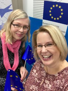 Minna Holmberg ja Terttu Jokela, Euroopan komission Suomen-edustuston kääntäjät