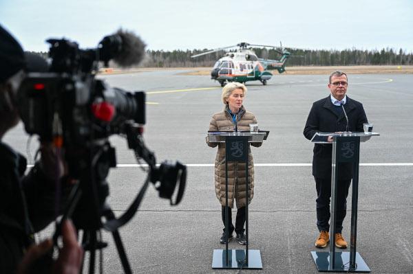 EU-kommissionens ordförande Ursula von der Leyen och statsminister Petteri Orpo
